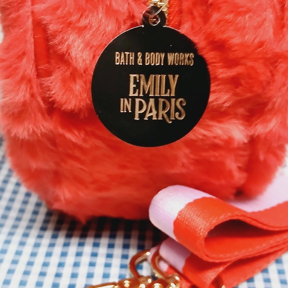 Bath and Body Works Emily In Paris Furry Heart Crossbody Purse - Picture 5 of 7